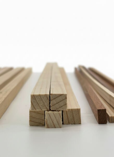 Masif Doğal Ahşap Çita Seti – Paduk, Köknar ve Maun - Solid Natural Wood Parquet Set – Padauk, Spruce, and Mahogany