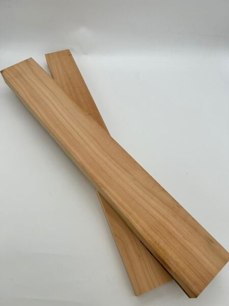 Bağlama Yaprak Tekne Yapımı İçin Kurutulmuş Kiraz Ağacı – 2'li Masif Set
