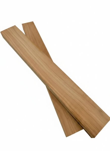 Bağlama Yaprak Tekne Yapımı İçin Kurutulmuş Kiraz Ağacı - Dried Cherry Wood for Making Bağlama Leaf Boats