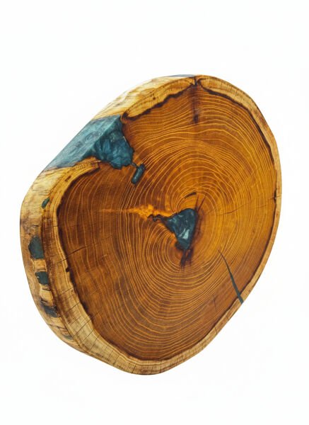 Epoksili Masif Dut Ağacı – Hobi ve Dekoratif Projeler İçin Özel Tasarım Ahşap Parça - Epoxy-Coated Solid Walnut Wood – Specially Designed Wooden Piece