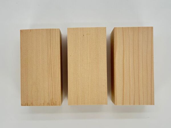 Köknar Ağacından 3'lü Ahşap Blok Seti