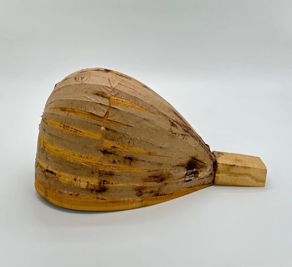 Yaprak Dut Cura Teknesi - Bağlama ve Cura Yapım Parçası | Mulberry Wood Cura Bowl for Instrument Making | Mulberry Holz Cura Korpus für Musikinstrumen