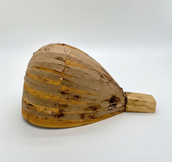 Yaprak Dut Cura Teknesi - Bağlama ve Cura Yapım Parçası | Mulberry Wood Cura Bowl for Instrument Making | Mulberry Holz Cura Korpus für Musikinstrumen