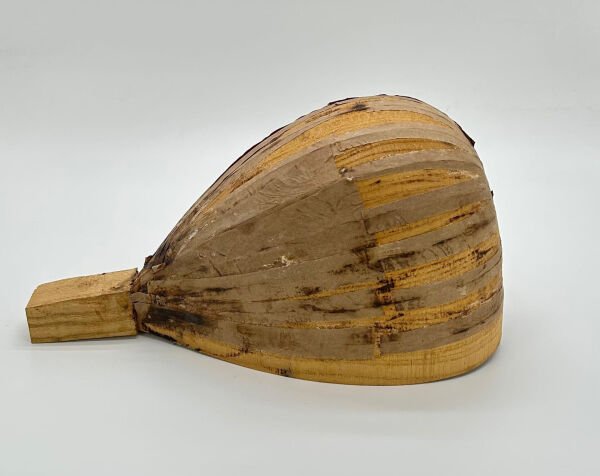 Yaprak Dut Cura Teknesi - Bağlama ve Cura Yapım Parçası | Mulberry Wood Cura Bowl for Instrument Making | Mulberry Holz Cura Korpus für Musikinstrumen