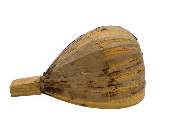 Yaprak Dut Cura Teknesi - Bağlama ve Cura Yapım Parçası | Mulberry Wood Cura Bowl for Instrument Making | Mulberry Holz Cura Korpus für Musikinstrumen