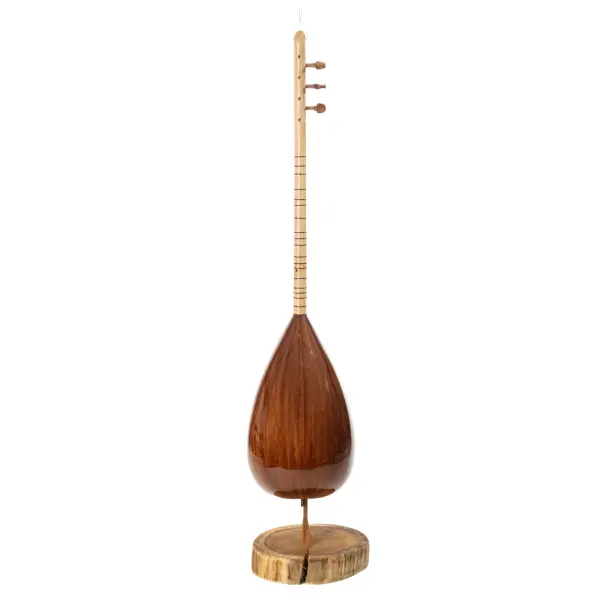 Kısa Sap Sade Model Maun Bağlama | Short Neck Plain Model Mahogany Baglama | Kurzer Stiel, schlichtes Modell, Mahagoni Baglama