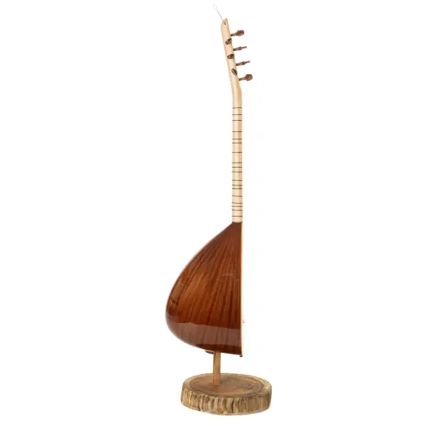 Kısa Sap Sade Model Maun Bağlama | Short Neck Plain Model Mahogany Baglama | Kurzer Stiel, schlichtes Modell, Mahagoni Baglama