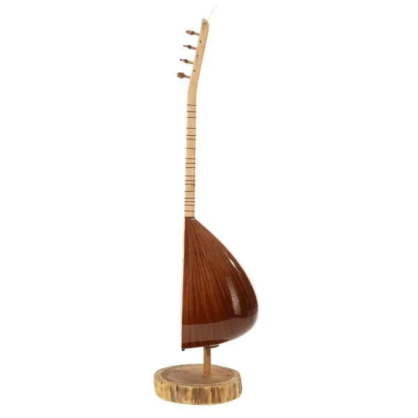 Kısa Sap Sade Model Maun Bağlama | Short Neck Plain Model Mahogany Baglama | Kurzer Stiel, schlichtes Modell, Mahagoni Baglama