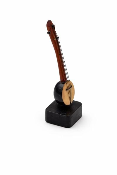 Minyatür Kabak Kemane – Dekoratif El Yapımı Türk Çalgısı
