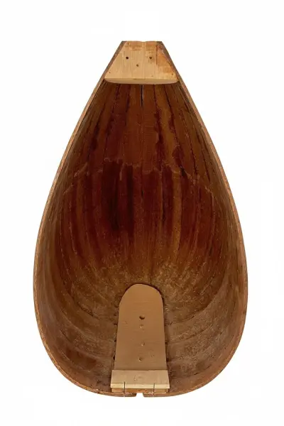 Yaprak Maun Klasik Tekne 40 cm – Bağlama Teknesi (Yarı Mamul)